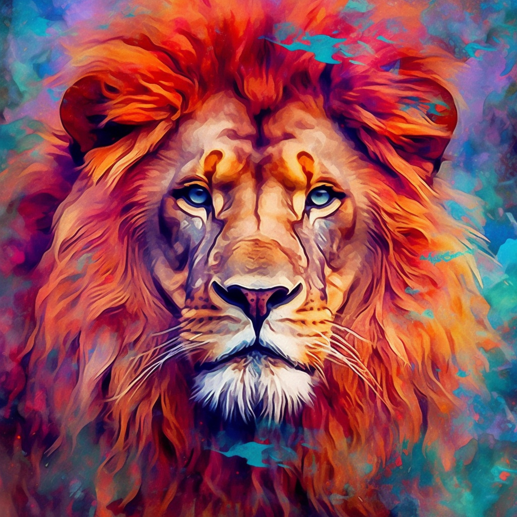 Multicolored Lion King